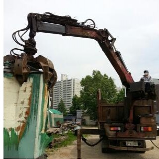 혼합폐기물 현장입니다.